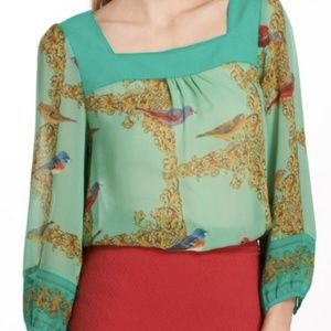 Anthropologie Vanessa Virginia silk blouse